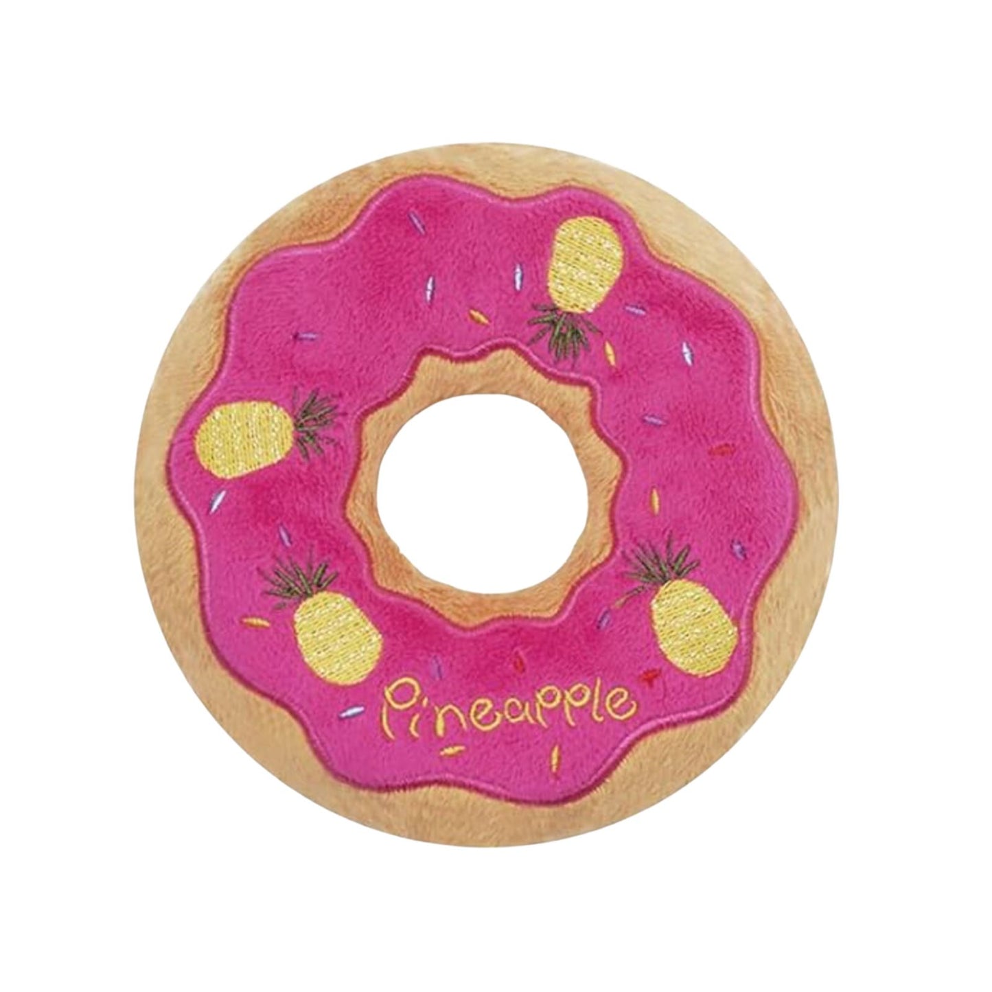Donut Squeaker Dog Toy | Soft, Durable Plush for Interactive Play