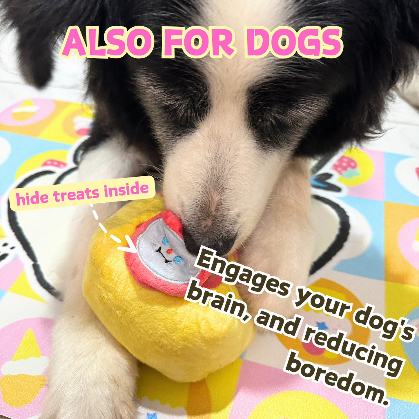 Washer-Themed Cat & Dog Toy | Plush Treat Puzzle with Catnip and Squeaky Sounds