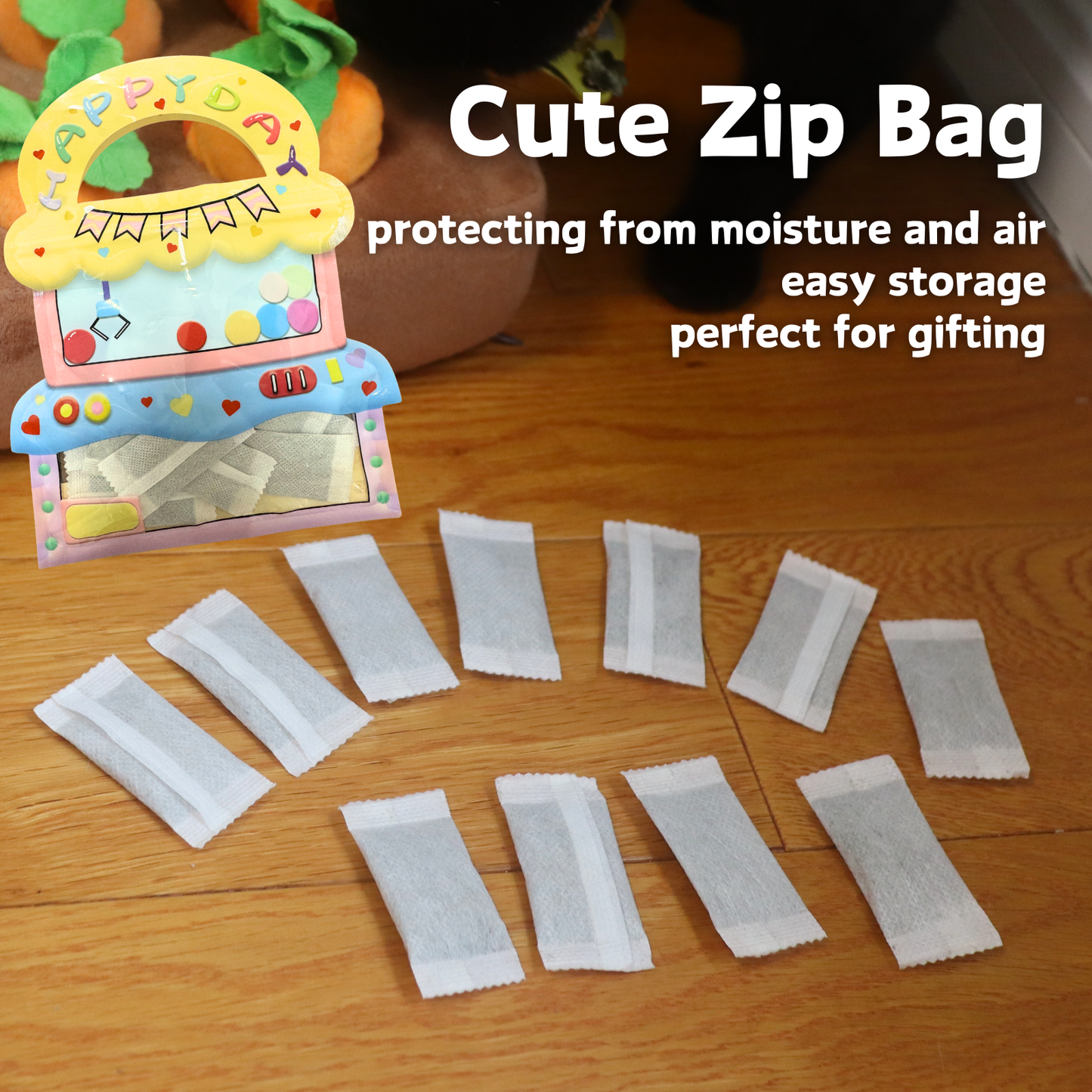 Natural Catnip Tea Bags | Catnip Pouches with Bonus Whale Feather Toy