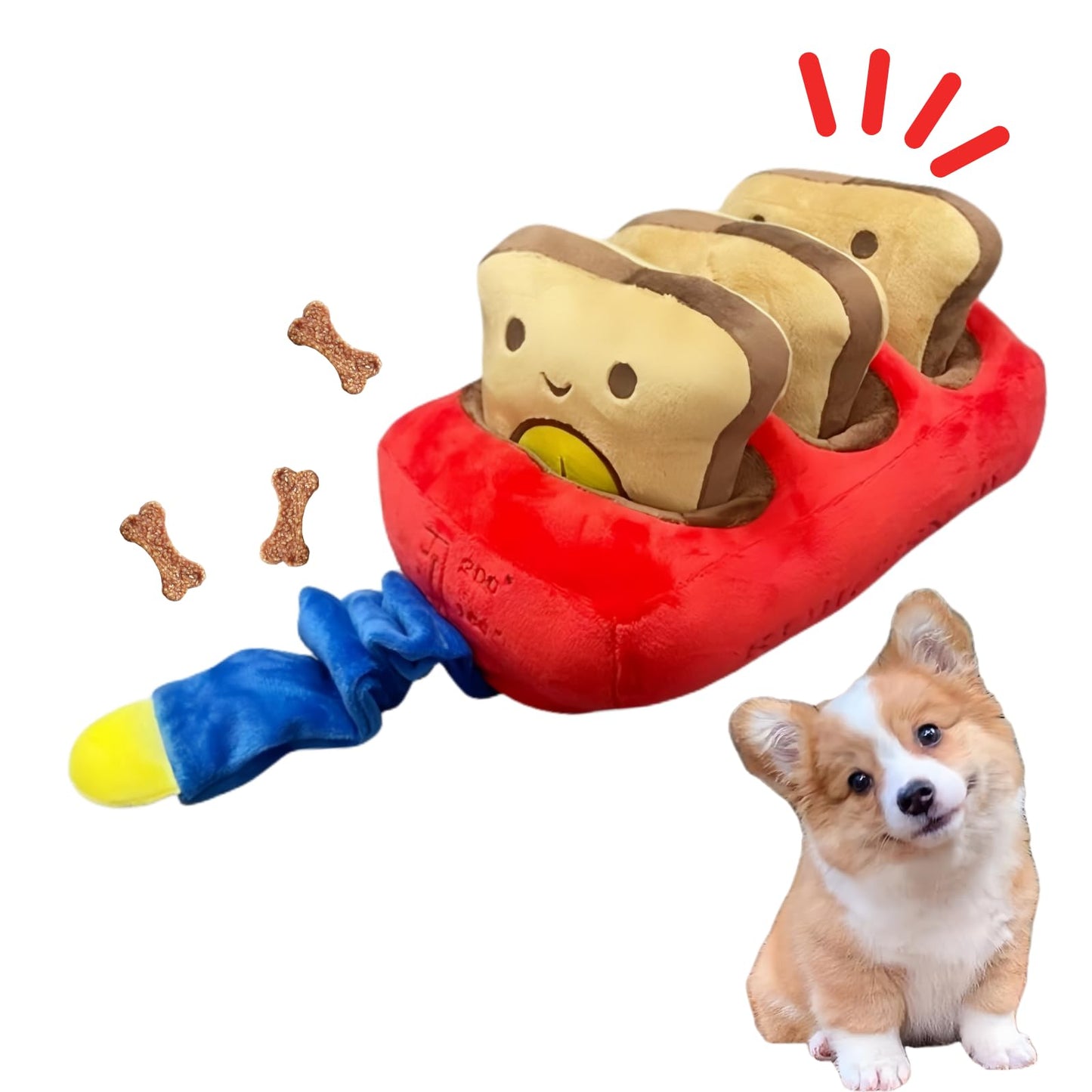 Dog Enrichment Snuffle Mat, Bread Treat Puzzle