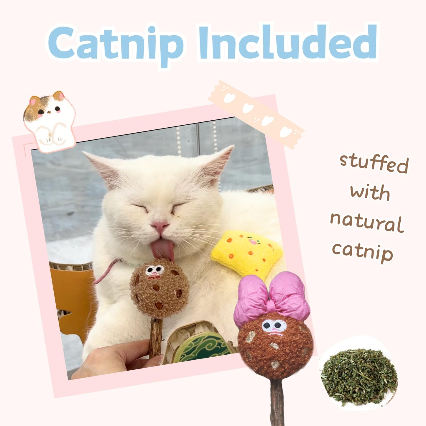 Cat Lollipops Catnip Silvervine Sticks
