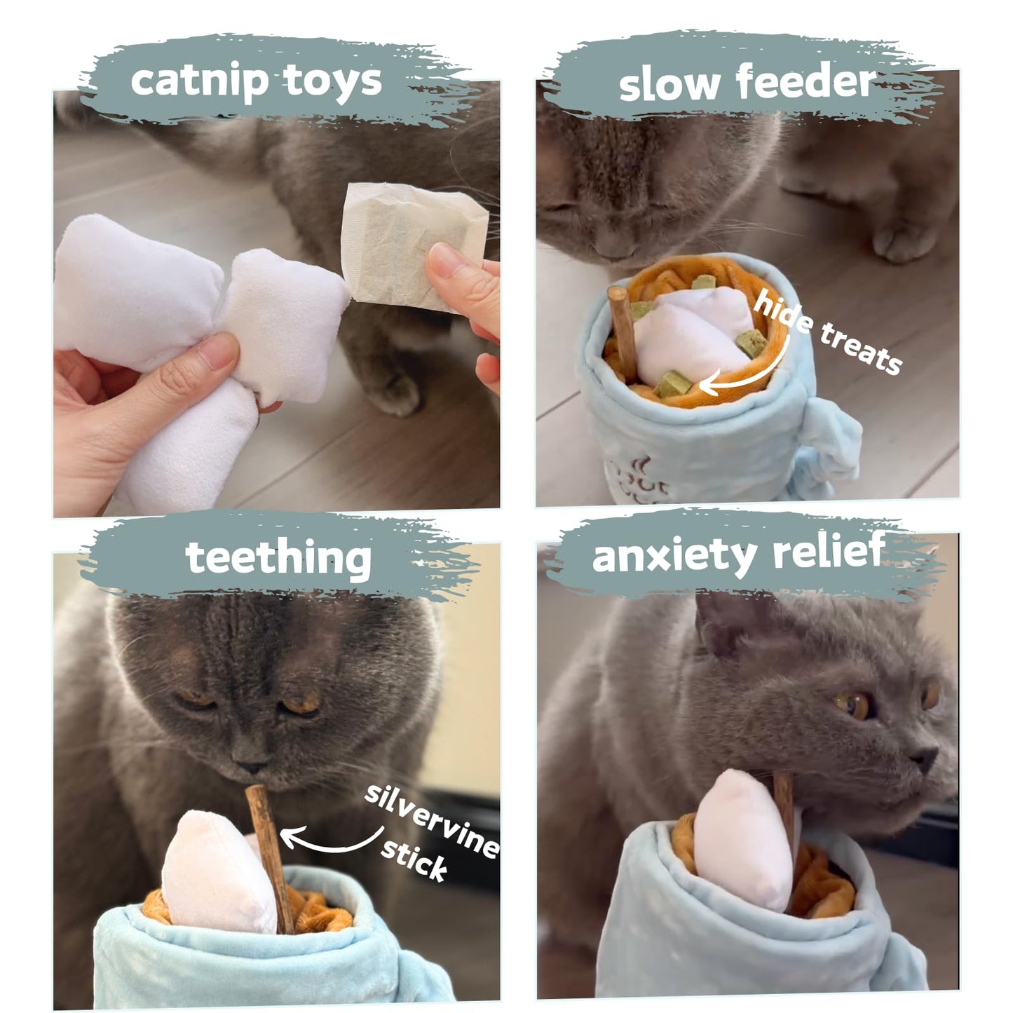 Hot Cocoa Interactive Cat Toy for Indoor Cat