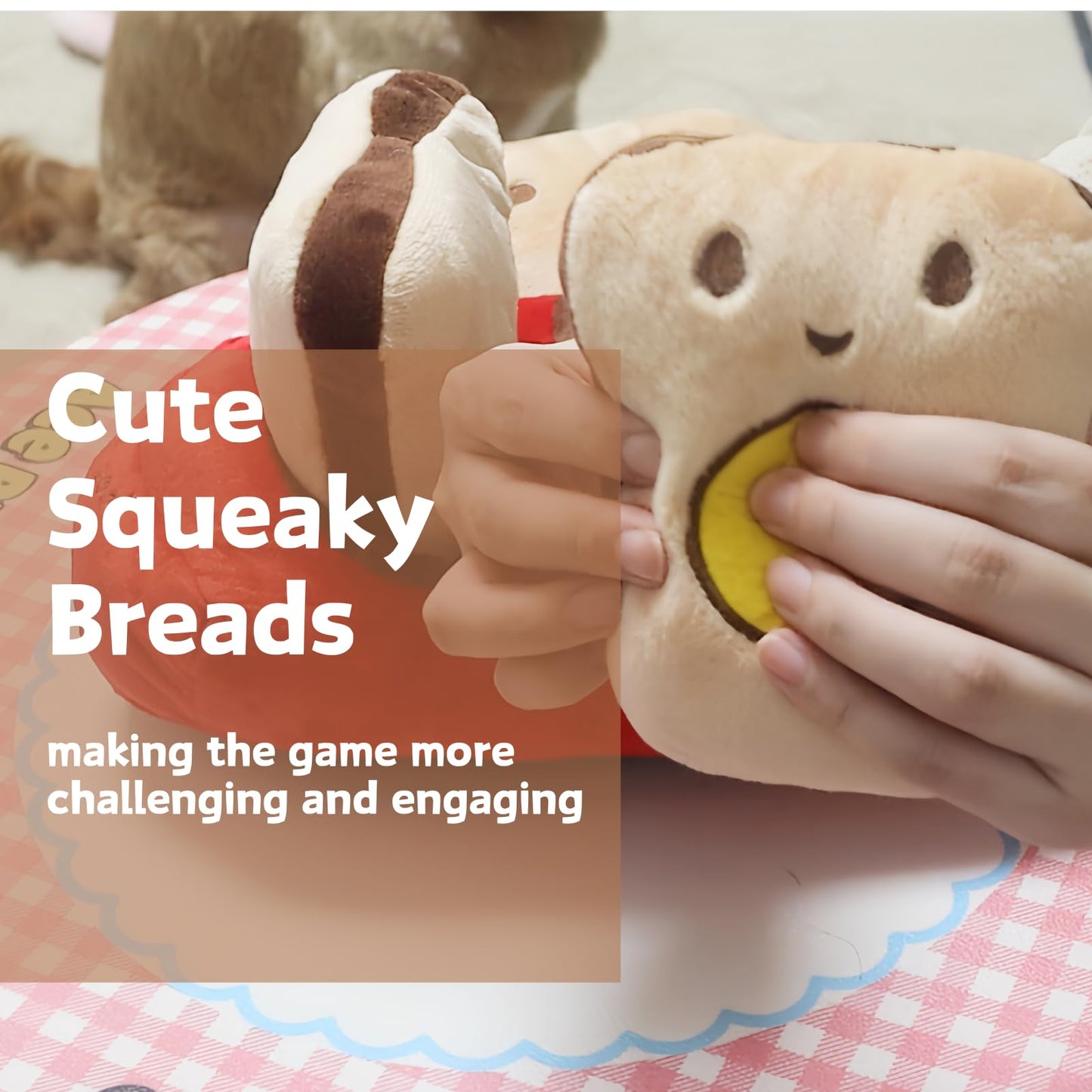 Dog Enrichment Snuffle Mat, Bread Treat Puzzle