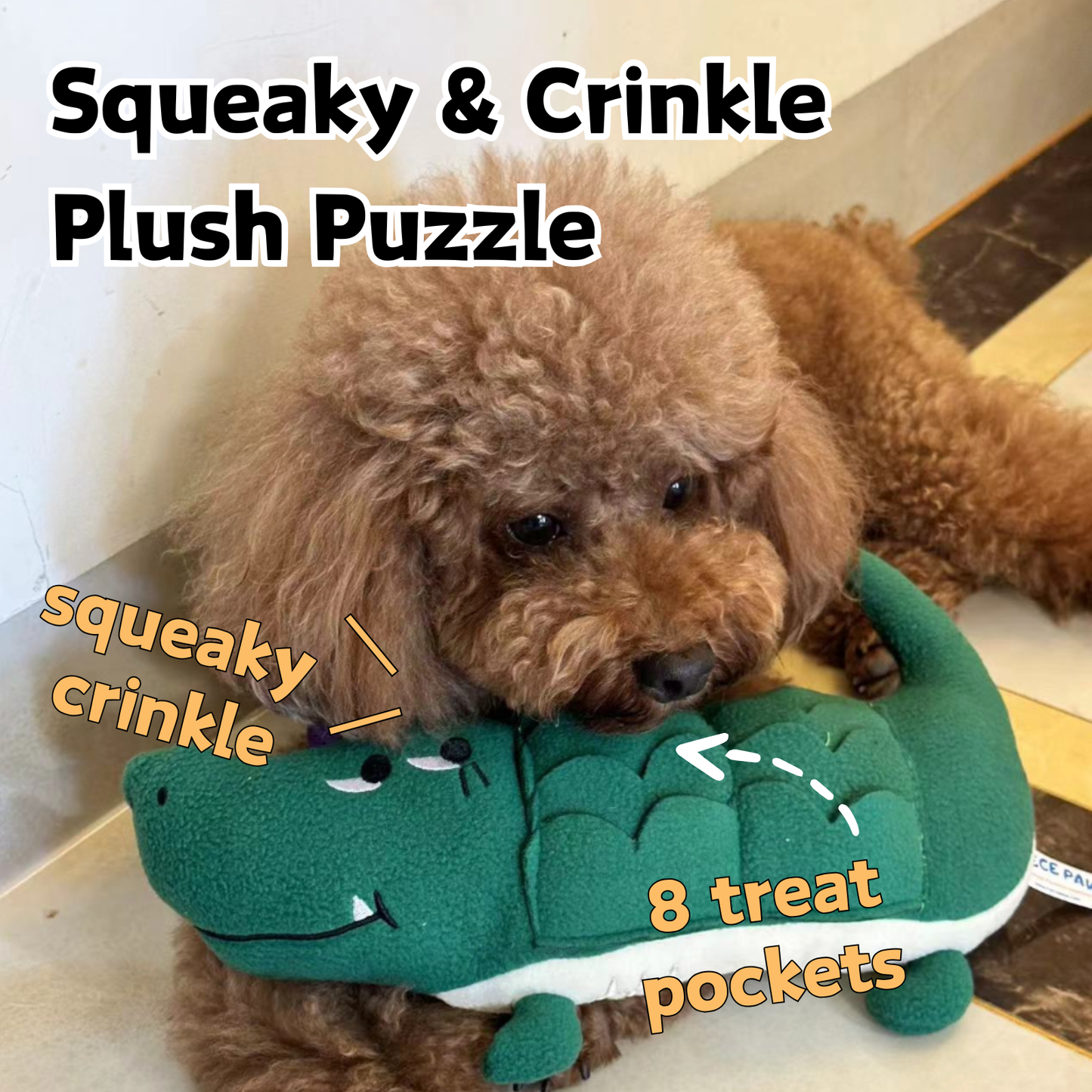 "Chompy" The Alligator Snuffle Toy